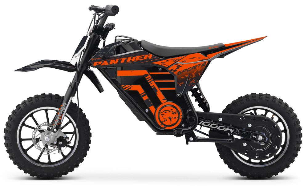 NITRO E-MOTO Mini Dirtbike Panther 1000W Lithium Batterie 36V15Ah Brushless 10"